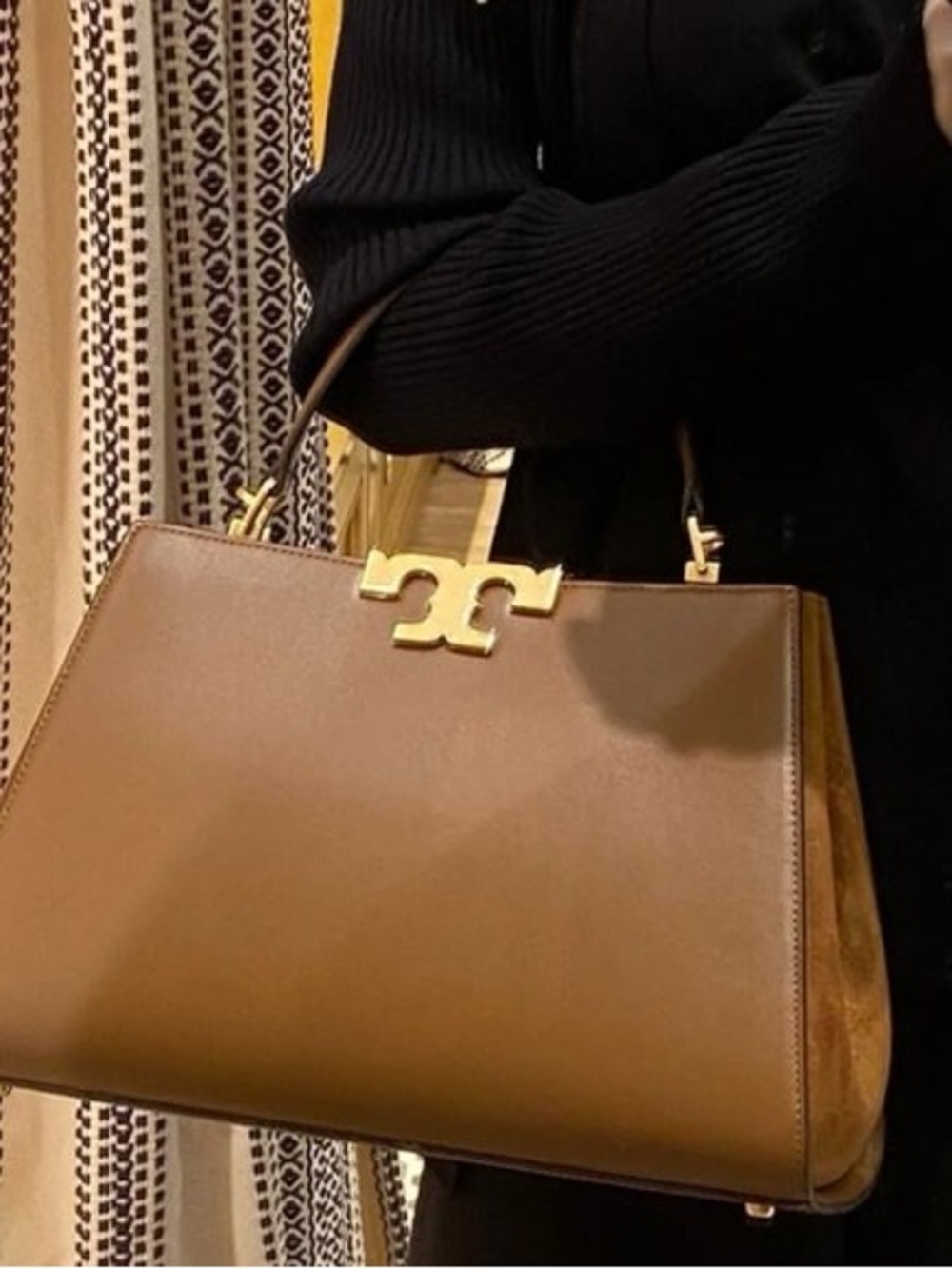 Tory Burch Eleanor Spazzolato Satchel Bag - Picture 2 of 9